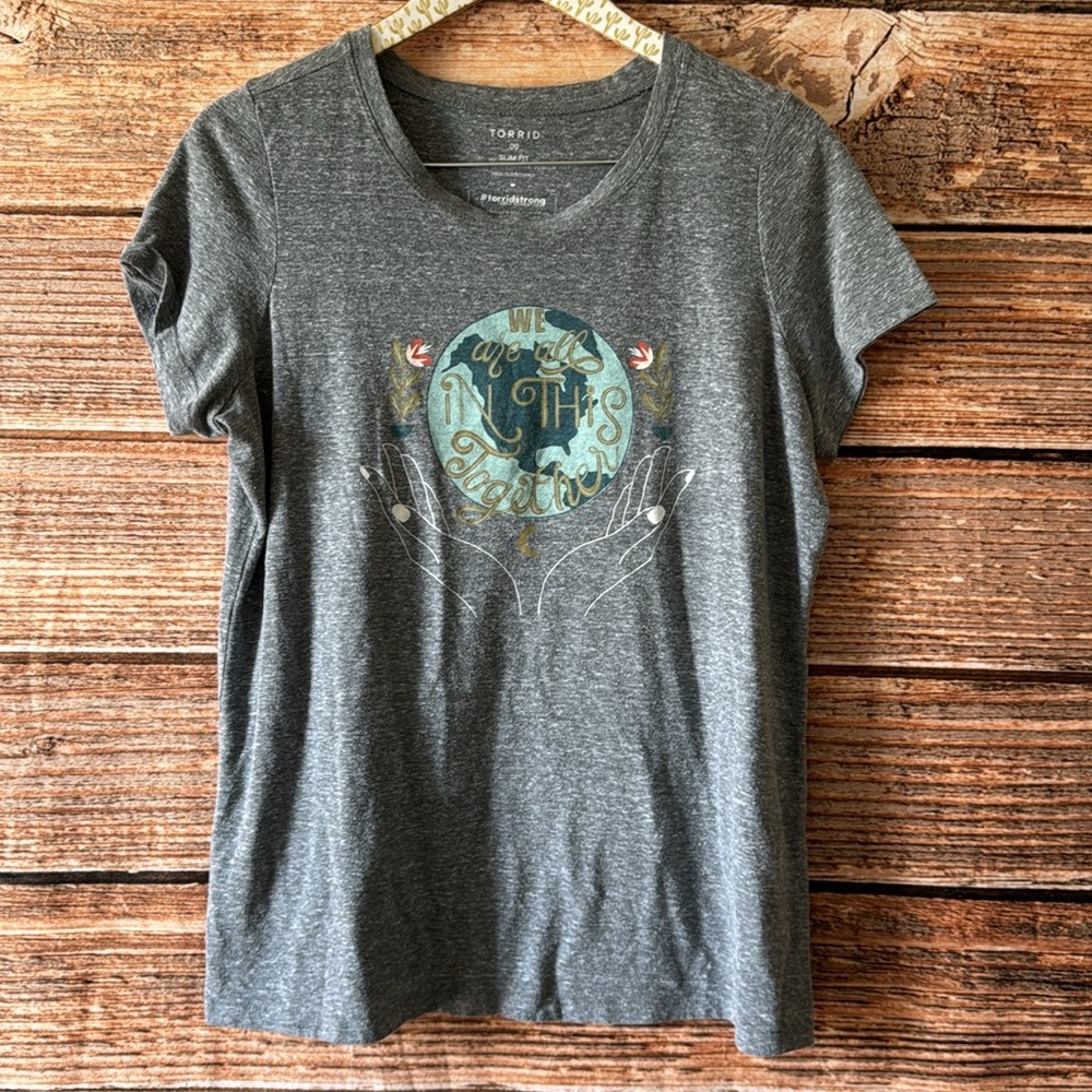 COPY - Torrid We Are In this Together Grey T Shirt